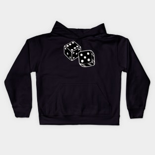 Black And White Dice Kids Hoodie